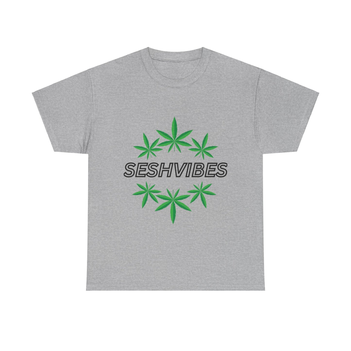 SeshVibes Circle Tee- Black Letters