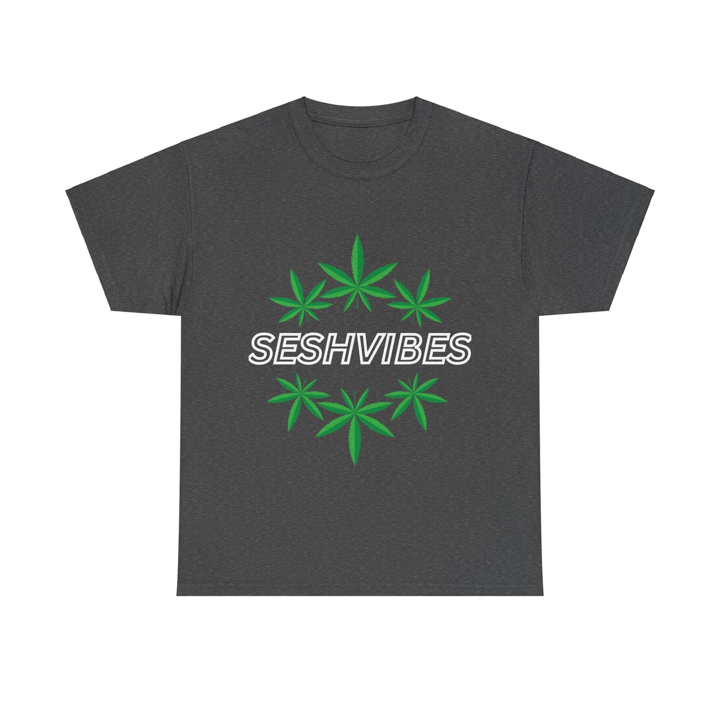 SeshVibes Circle Tee- White Letters