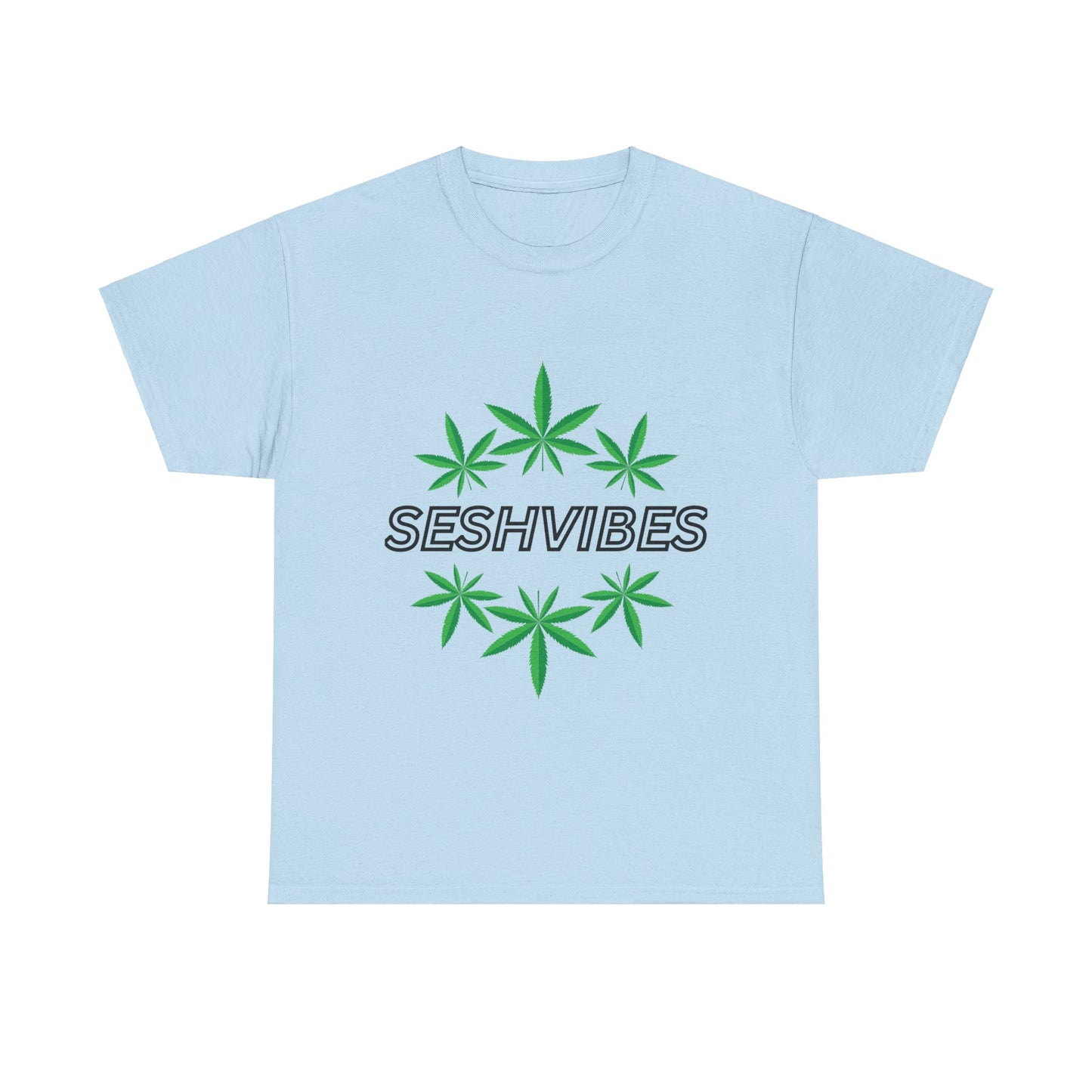 SeshVibes Circle Tee- Black Letters