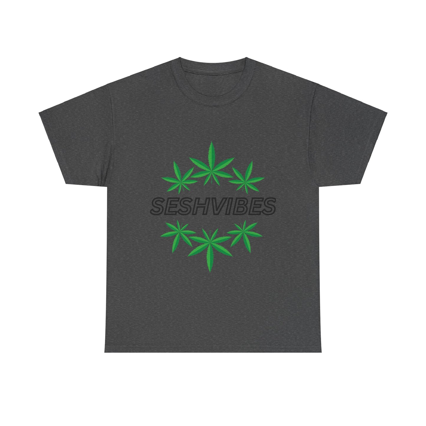 SeshVibes Circle Tee- Black Letters