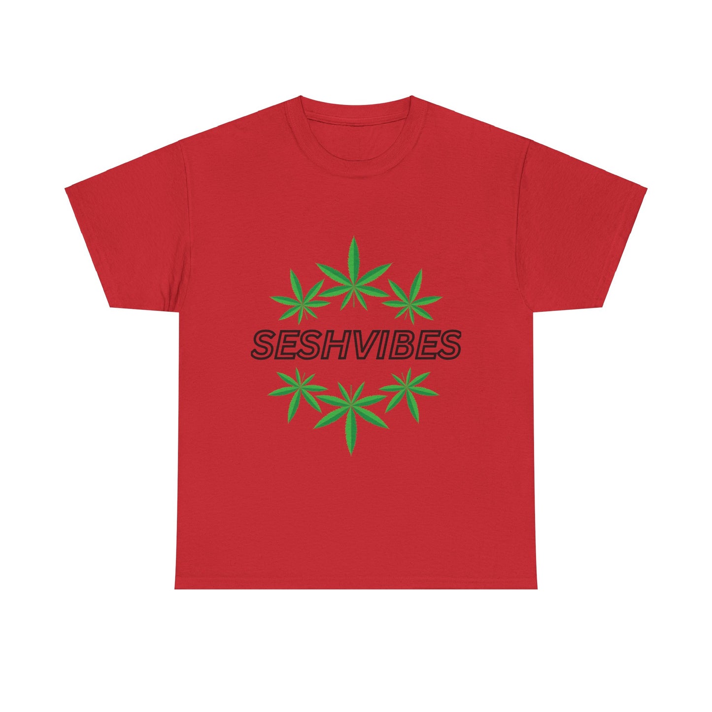 SeshVibes Circle Tee- Black Letters