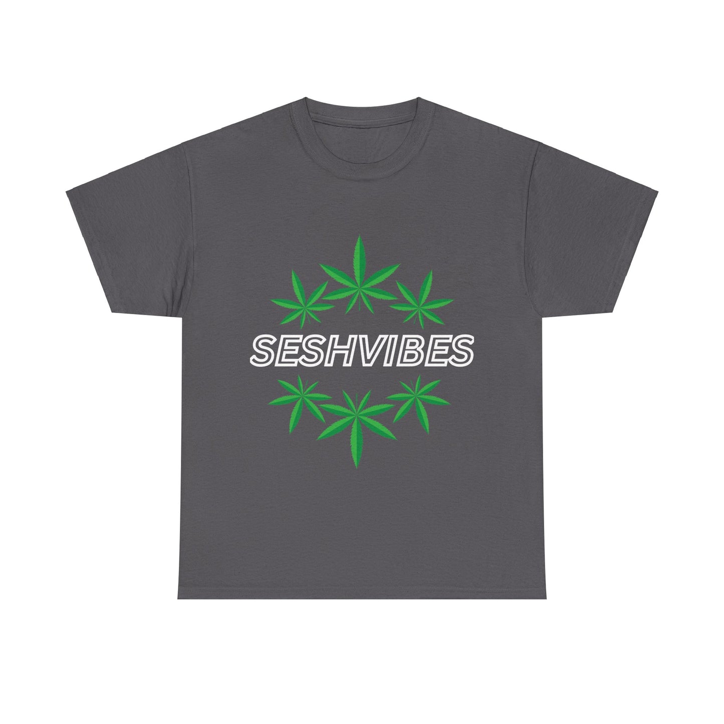 SeshVibes Circle Tee- White Letters