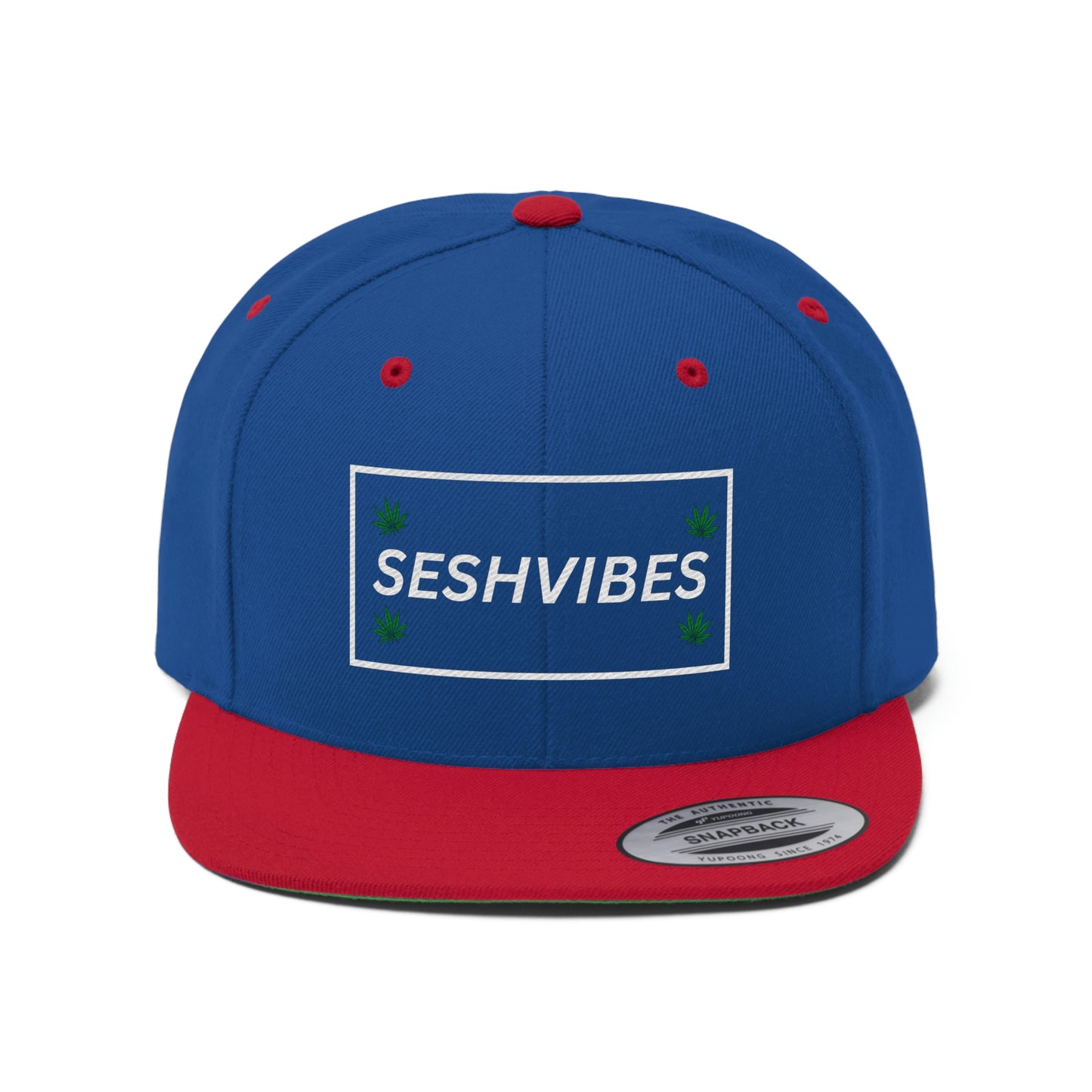 SeshVibes Snapback Hat- White Letters