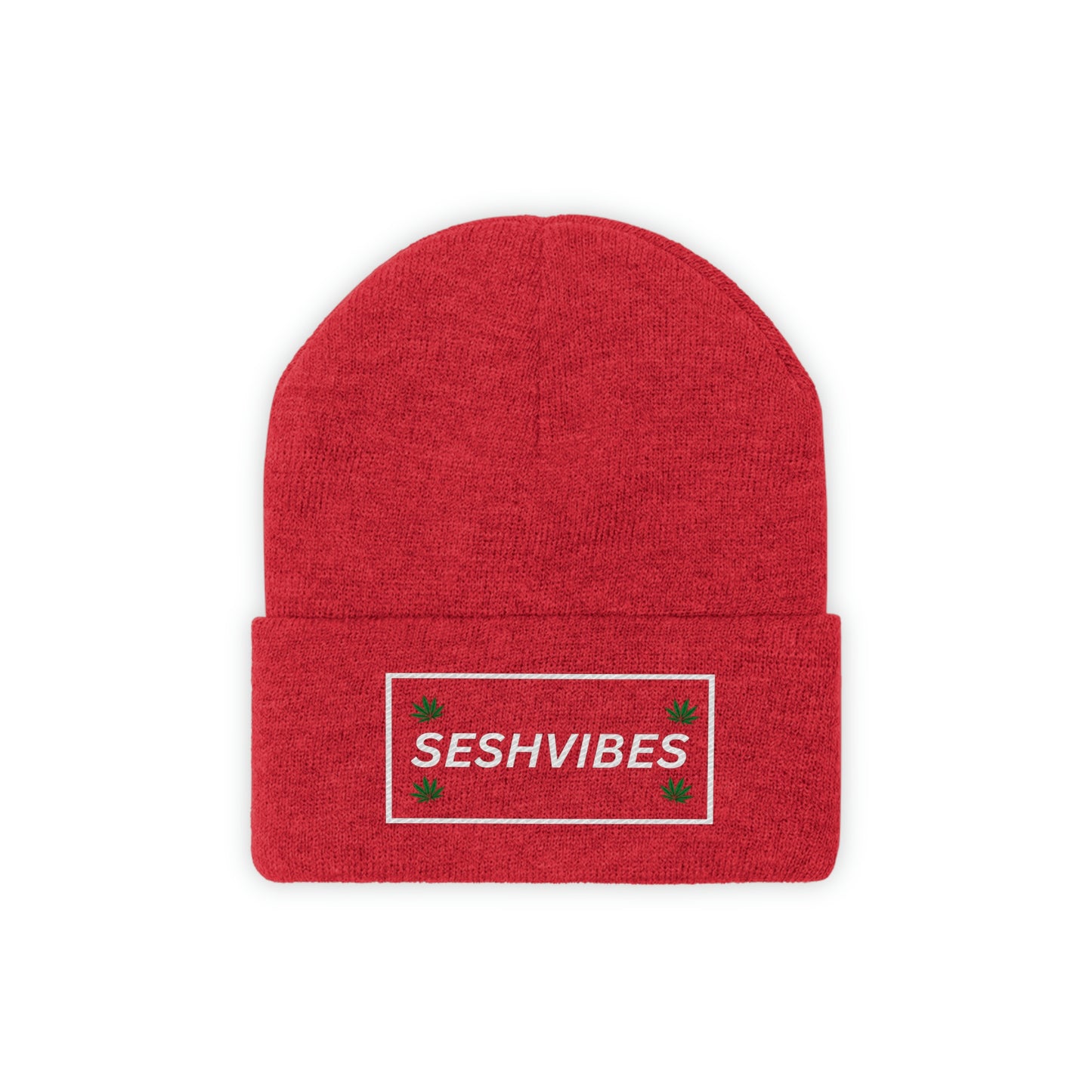 SeshVibes Beanie- White Letters