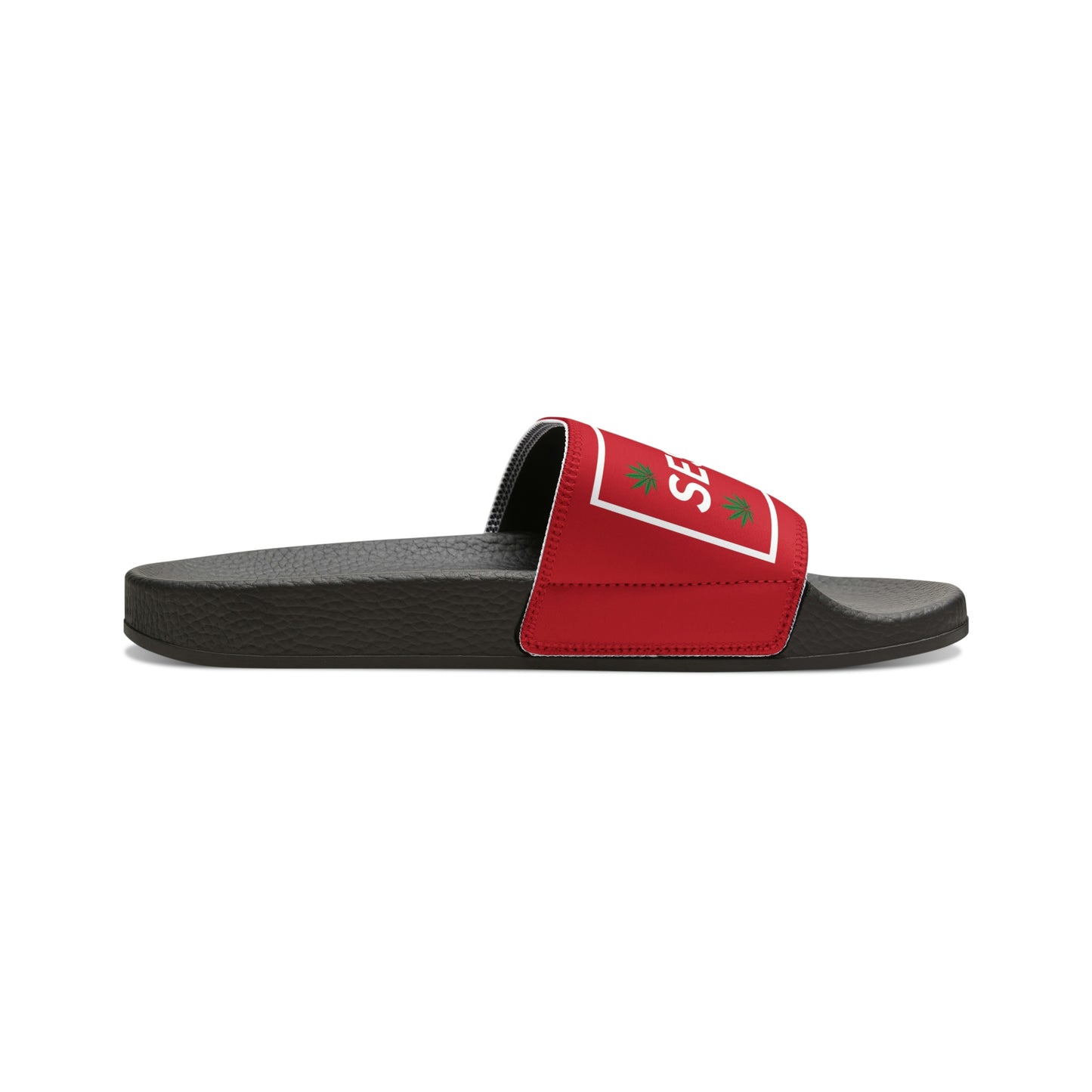 SeshVibes Men's Sandals- White&Red