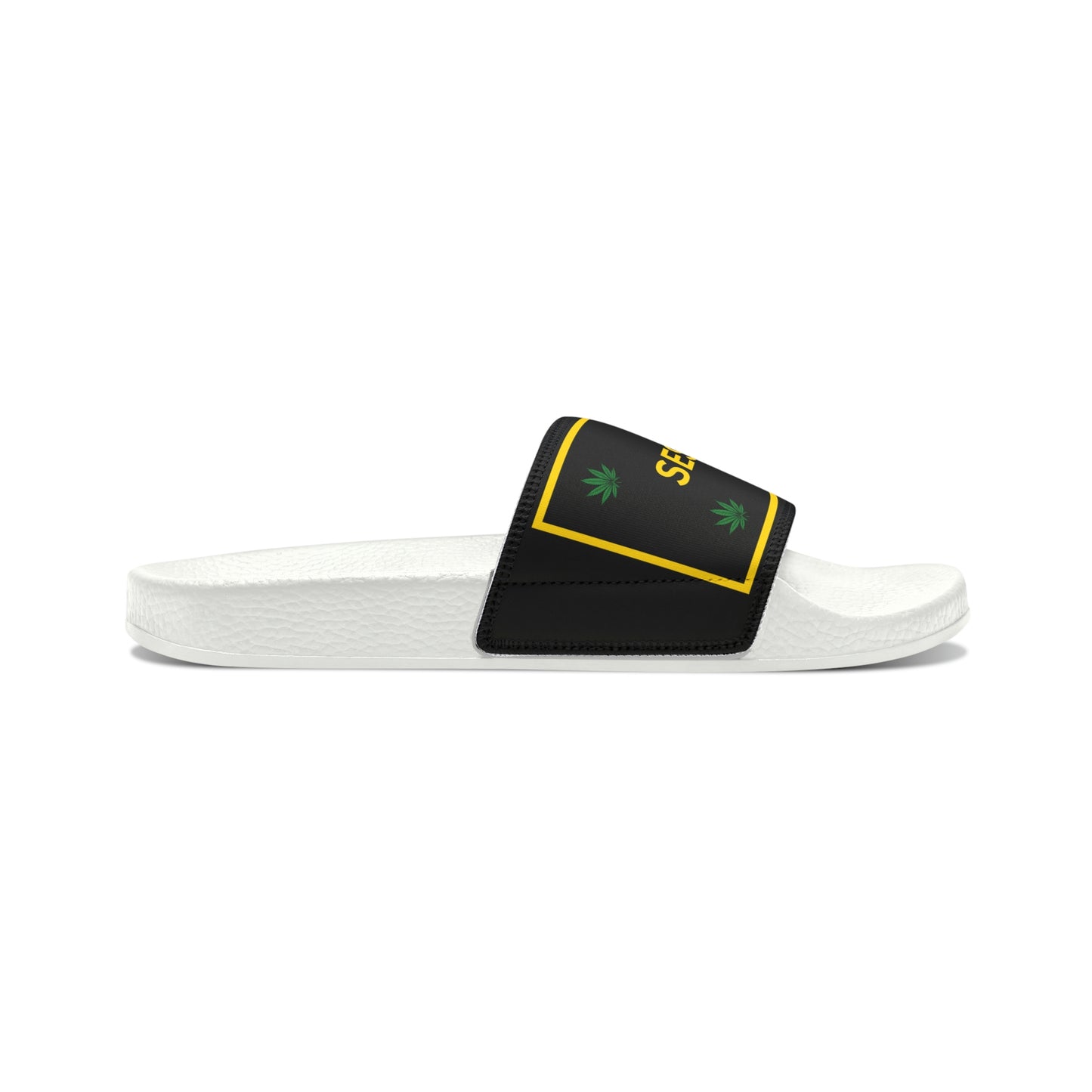 SeshVibes Men's Sandals- Black&Gold