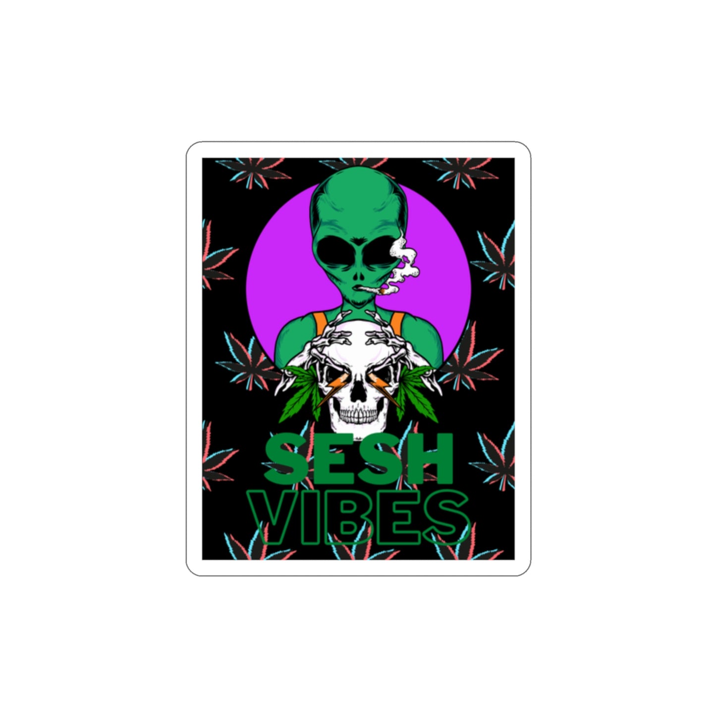 SeshVibes Alien Sticker