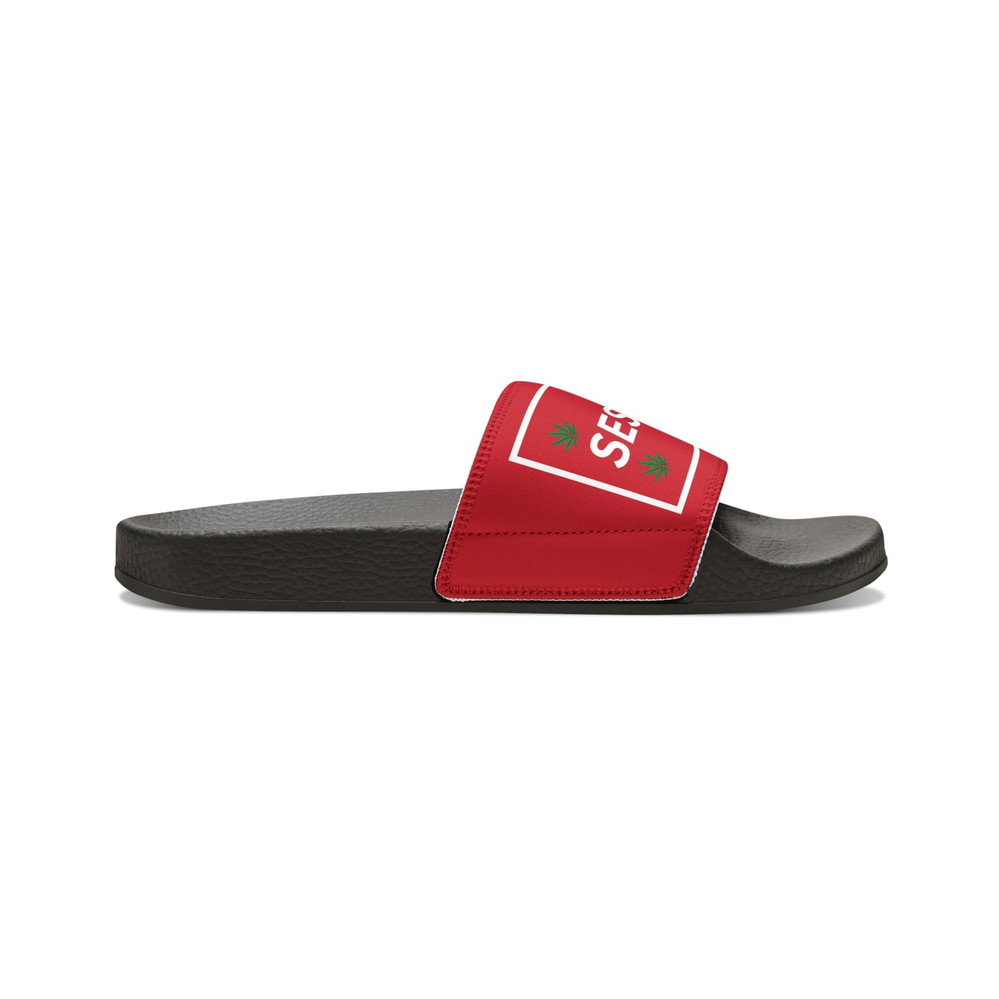 SeshVibes Men's Sandals- White&Red