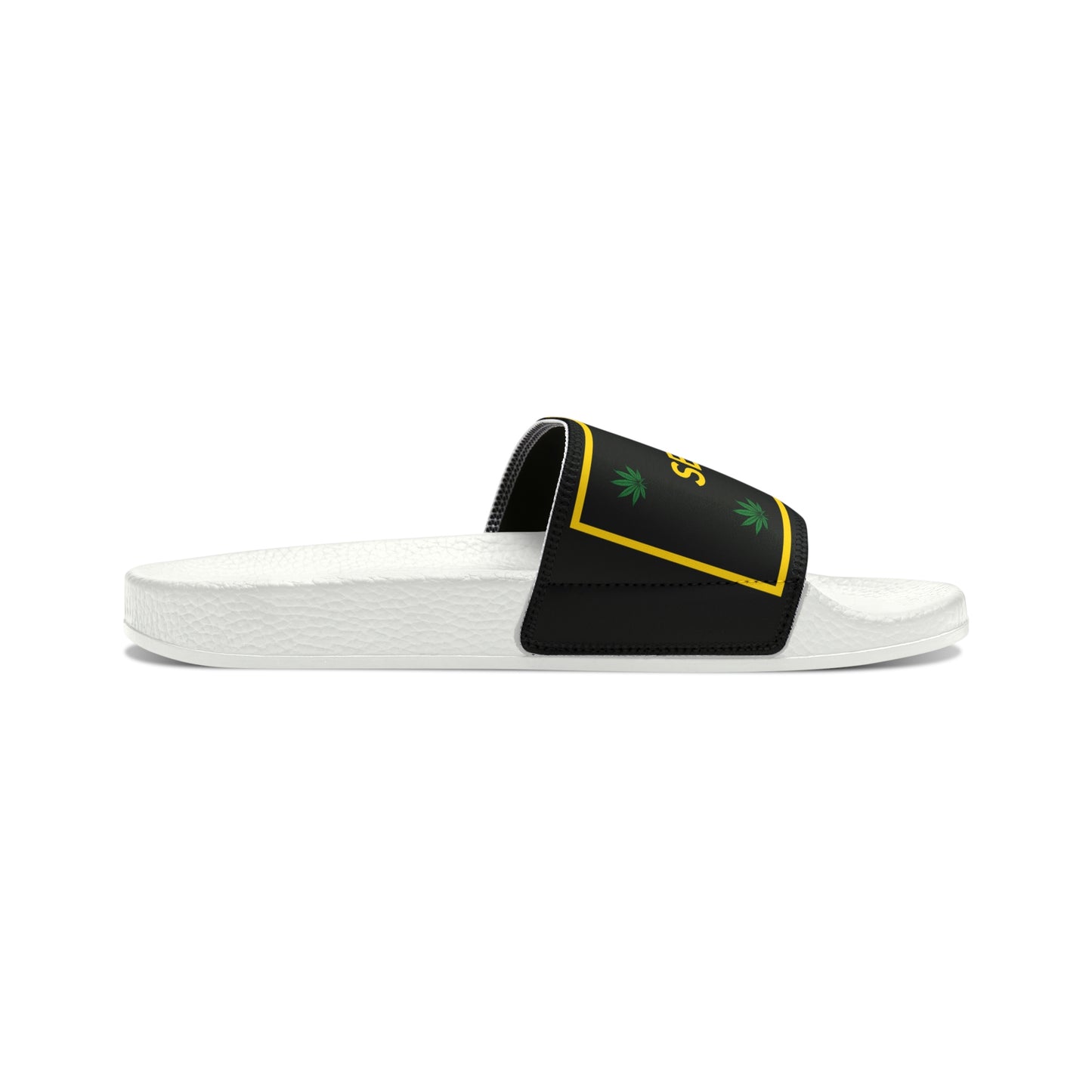 SeshVibes Men's Sandals- Black&Gold