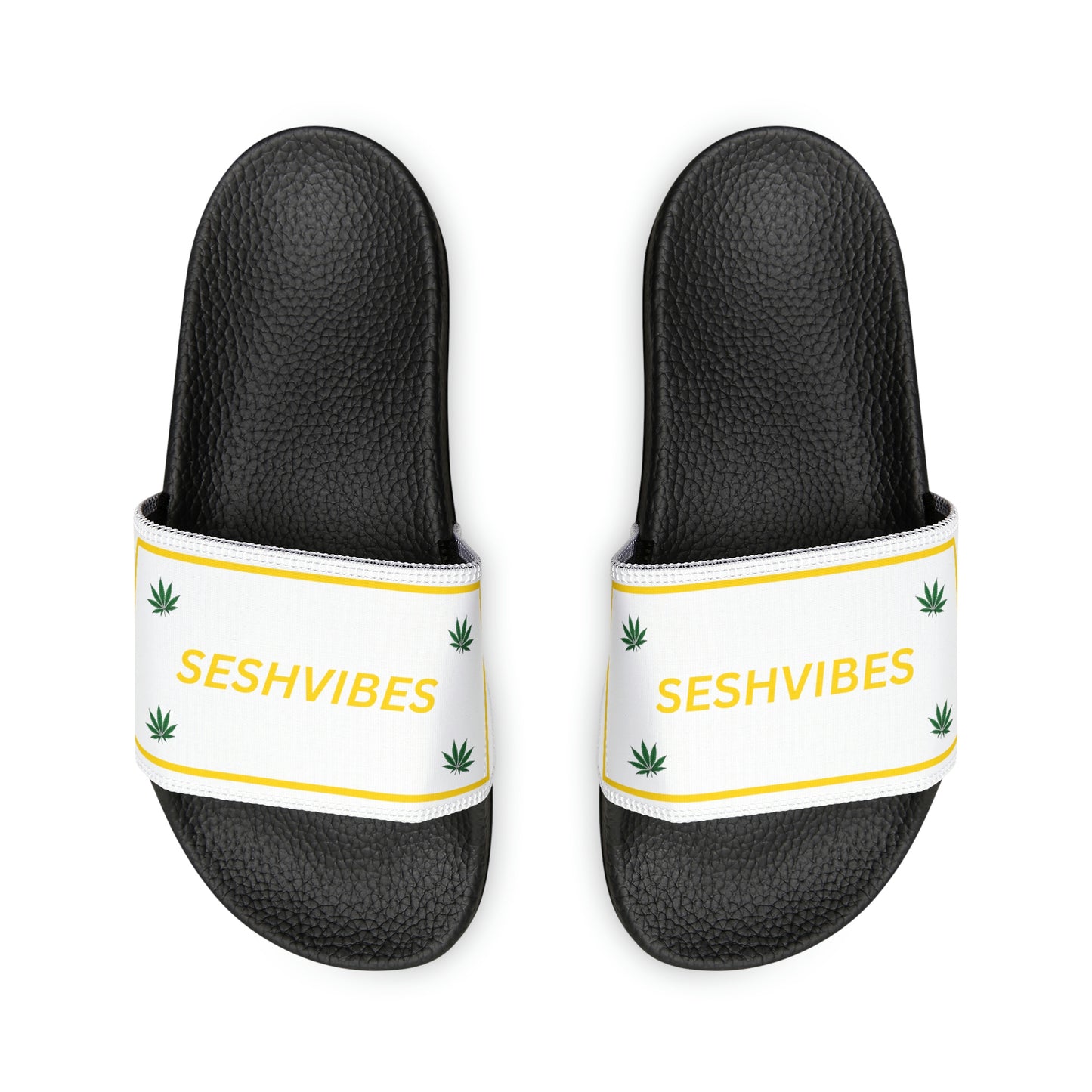 SeshVibes Men's Sandals- White&Gold