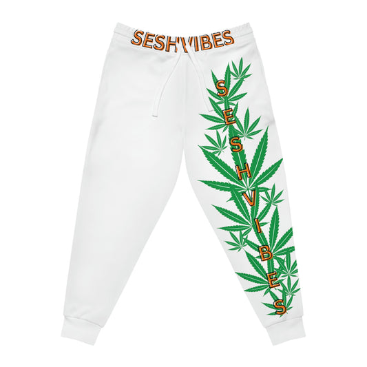 SeshVibes Cannabis Leg Joggers- Orange