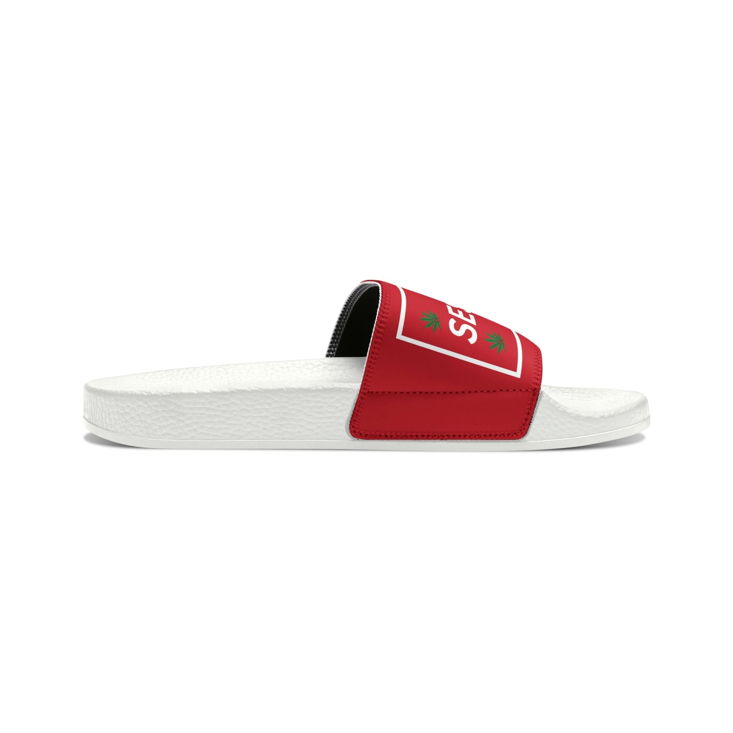 SeshVibes Men's Sandals- White&Red