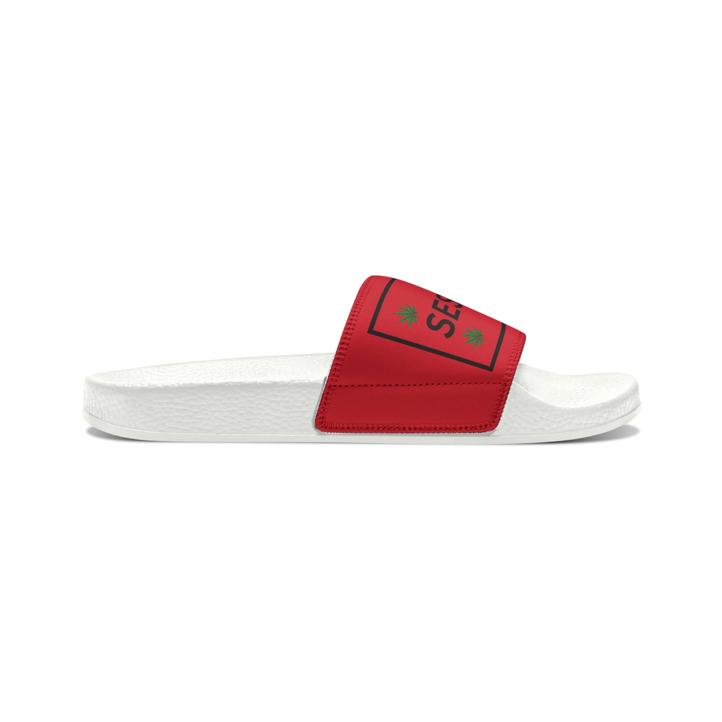 SeshVibes Men's Sandals- Black&Red