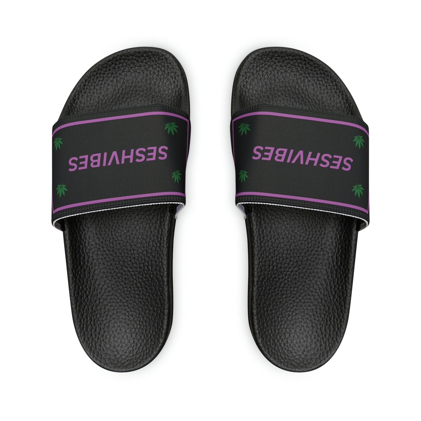 SeshVibes Women's Sandals- Black&Purple