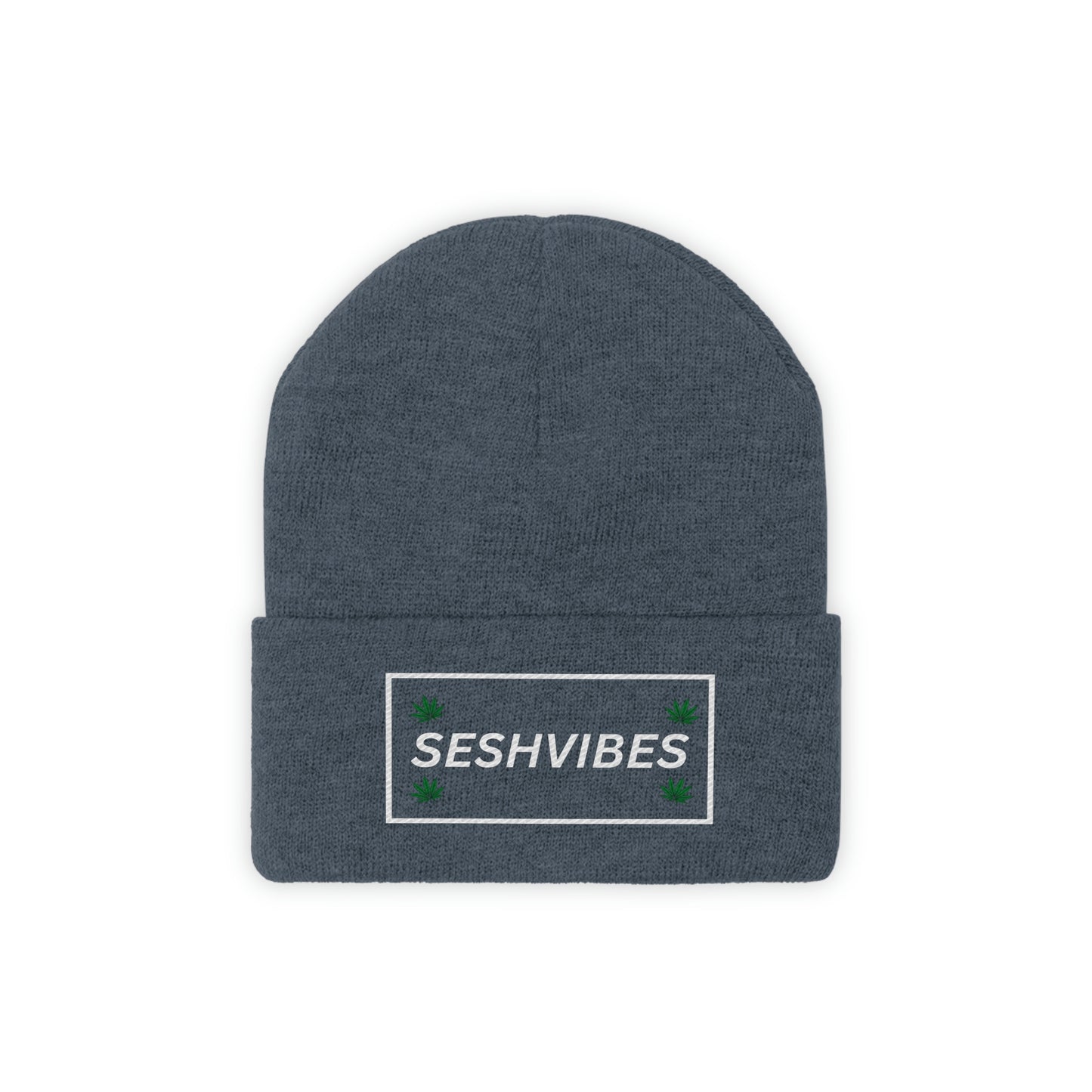 SeshVibes Beanie- White Letters