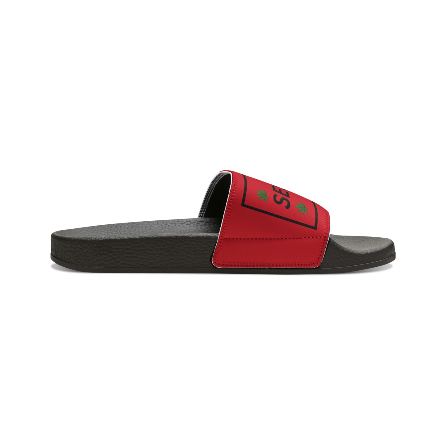 SeshVibes Men's Sandals- Black&Red