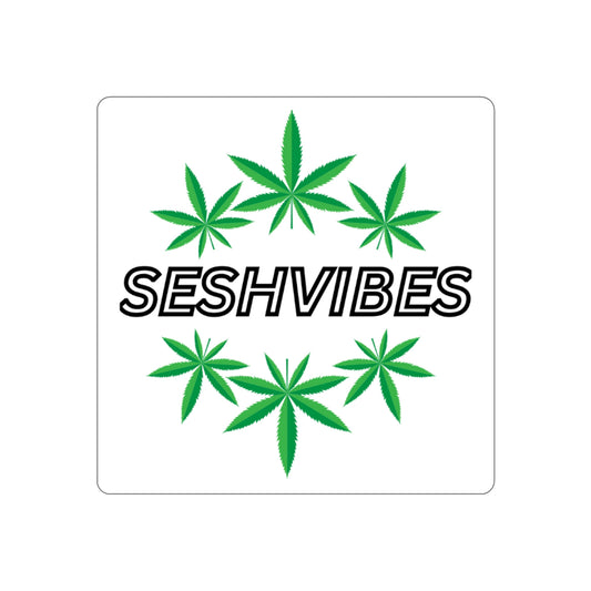 SeshVibes Cannabis Circle Sticker