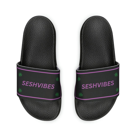 SeshVibes Women's Sandals- Black&Purple