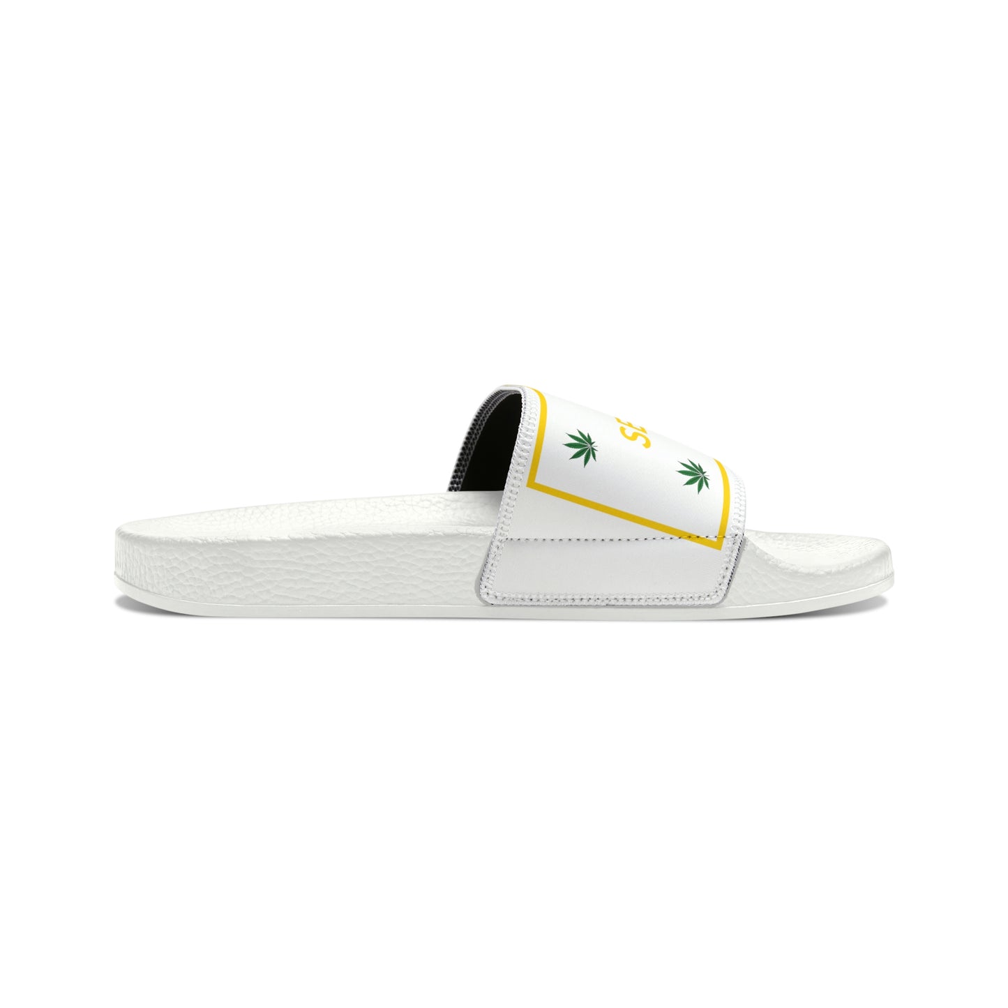 SeshVibes Men's Sandals- White&Gold