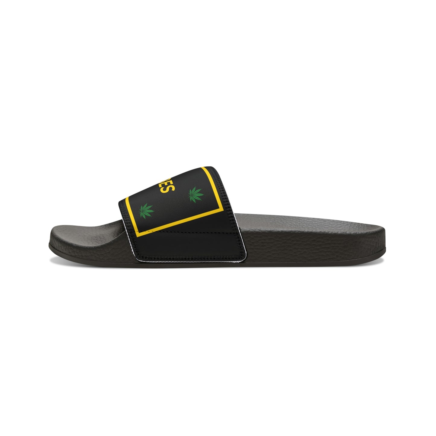 SeshVibes Men's Sandals- Black&Gold