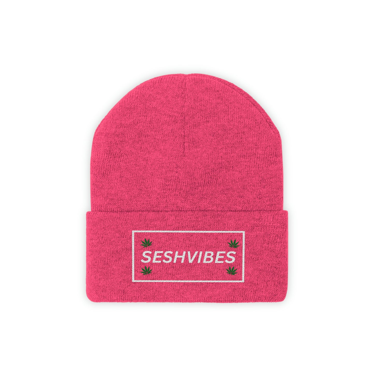 SeshVibes Beanie- White Letters