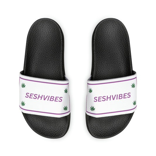 SeshVibes Women's Sandals- White&Purple