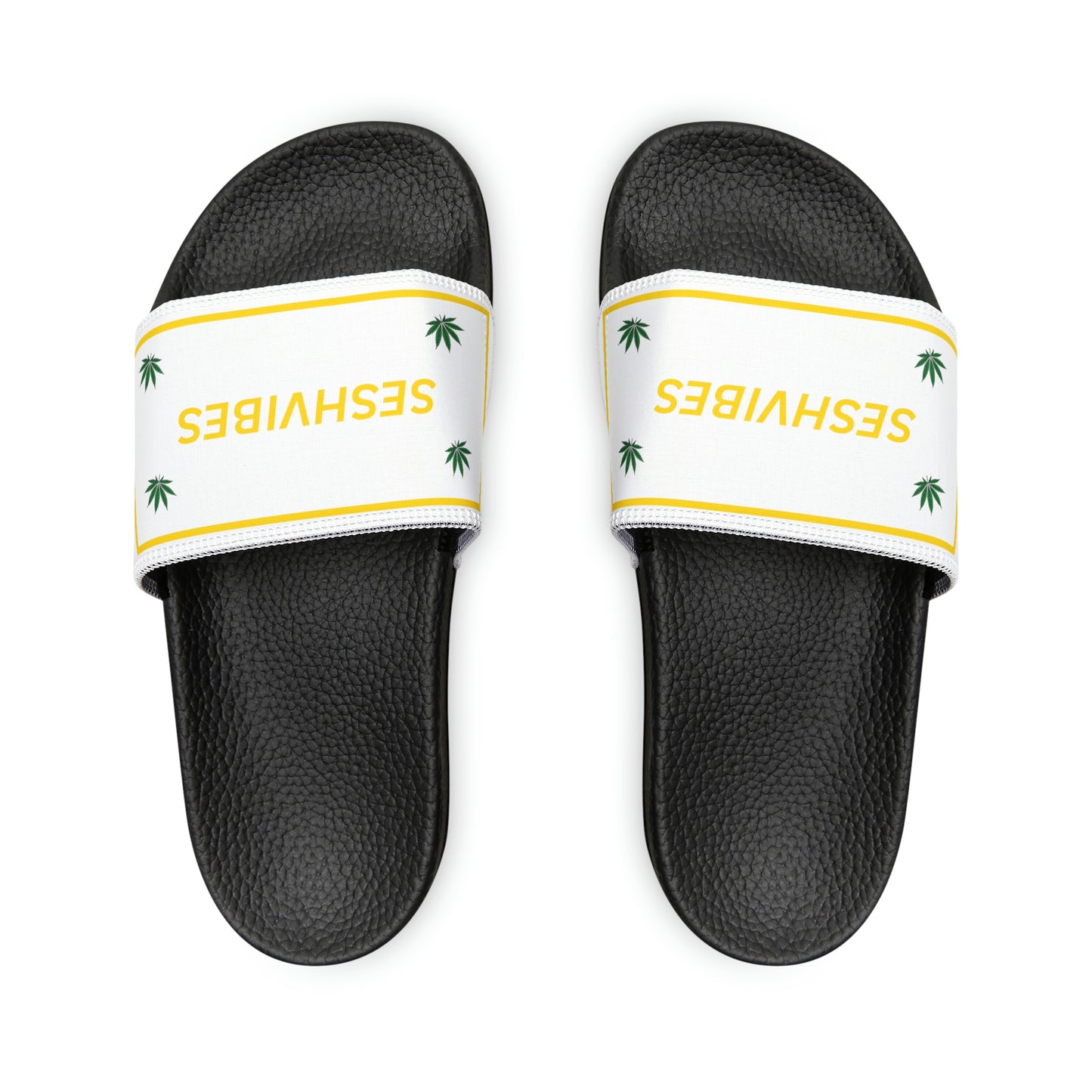 SeshVibes Men's Sandals- White&Gold