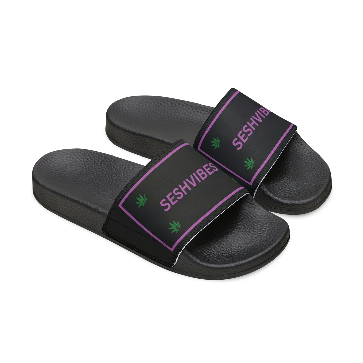 SeshVibes Women's Sandals- Black&Purple